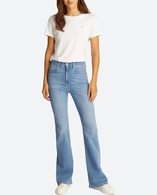 Imagen 0 de Vaquero de mujer flare fit de tiro alto