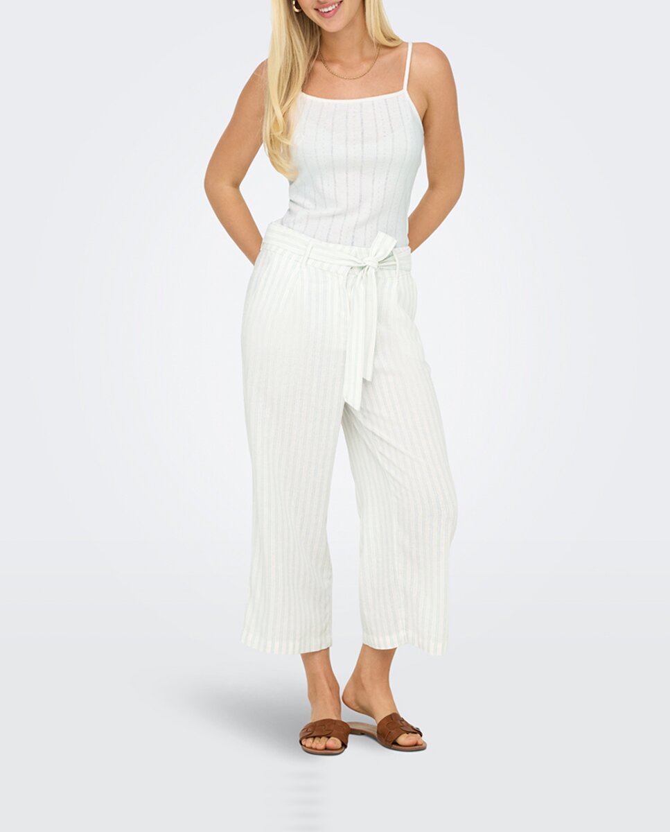 Imagen 0 de Pantalón culotte de mujer con cinturón