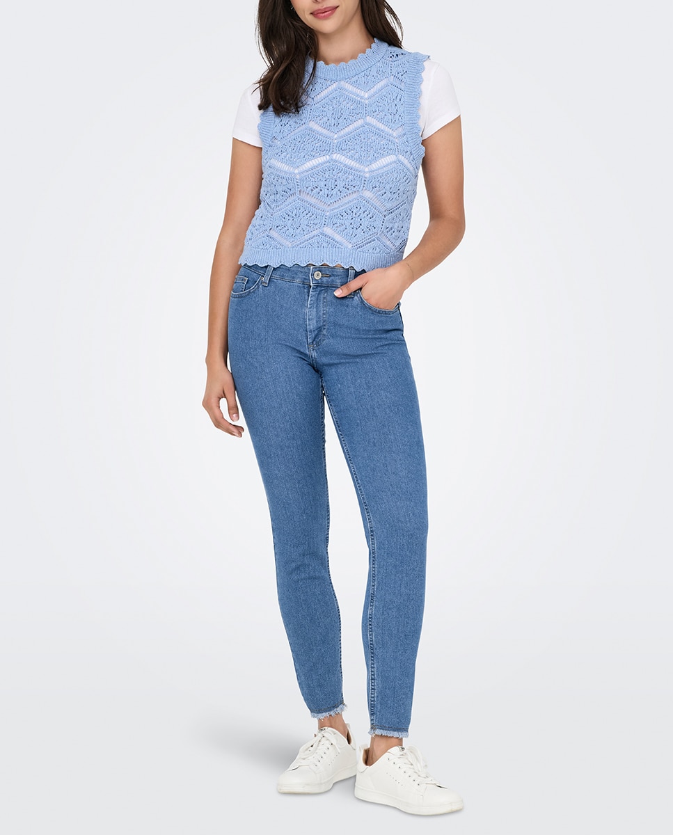 Imagen 0 de Pantalón vaquero pitillo de mujer