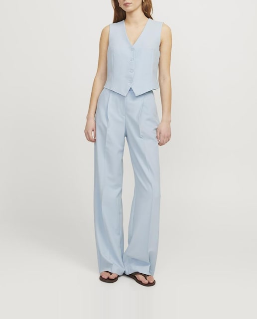 Imagen 0 de Pantalón de pinzas palazzo de mujer