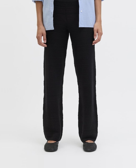 Imagen 0 de Pantalón de punto de mujer rectos