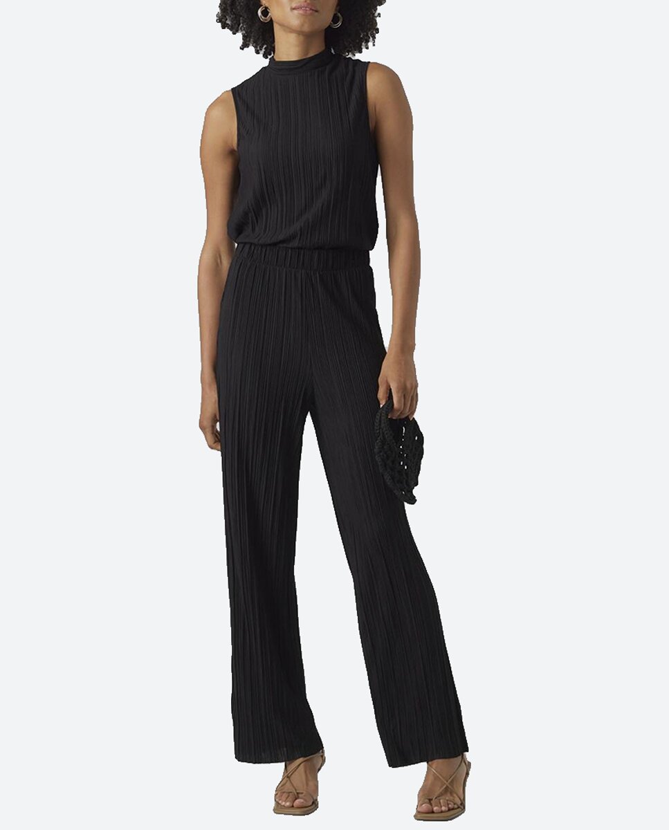 Imagen 0 de Pantalon de mujer efecto plisado con cintura elastica