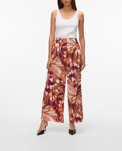 Imagen 0 de Pantalón de mujer pierna ancha tejido satinado