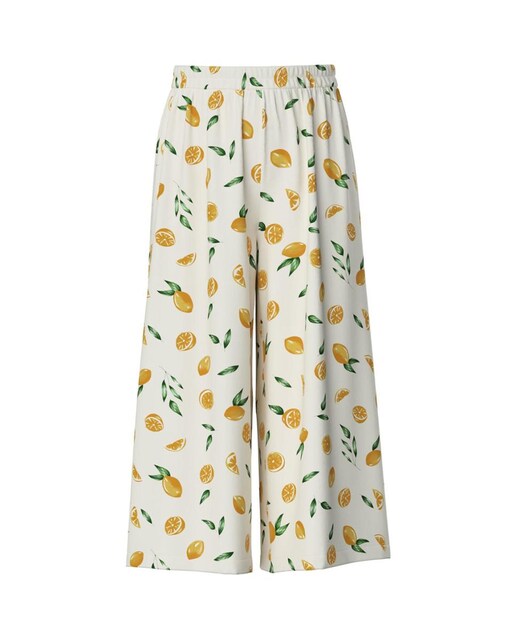 Imagen 0 de Pantalón culotte y estampado de limones de mujer