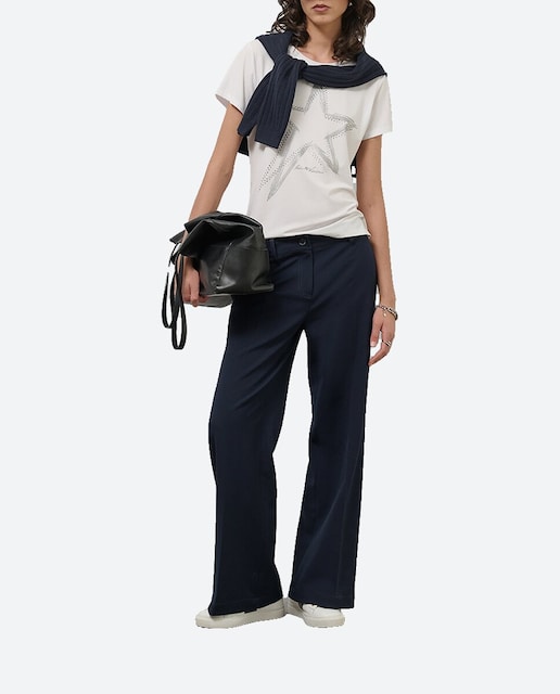 Imagen 0 de Pantalón ancho de mujer crepé