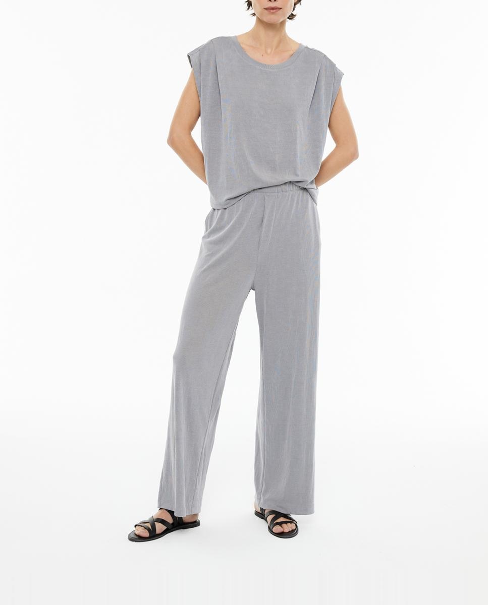 Imagen 0 de Pantalón de mujer confort ancho de canalé