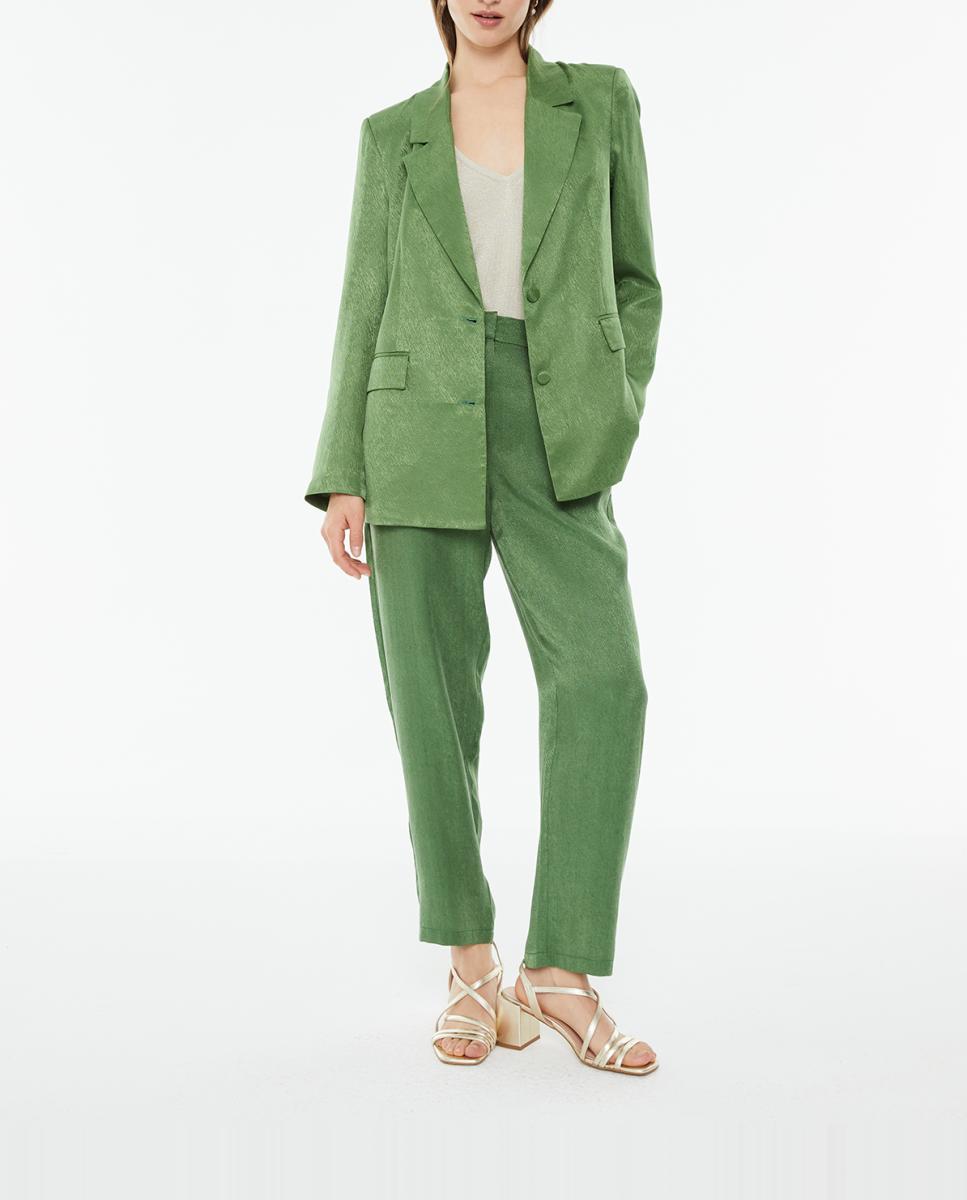 Imagen 0 de Pantalón de mujer palazzo tejido jaquard fluido