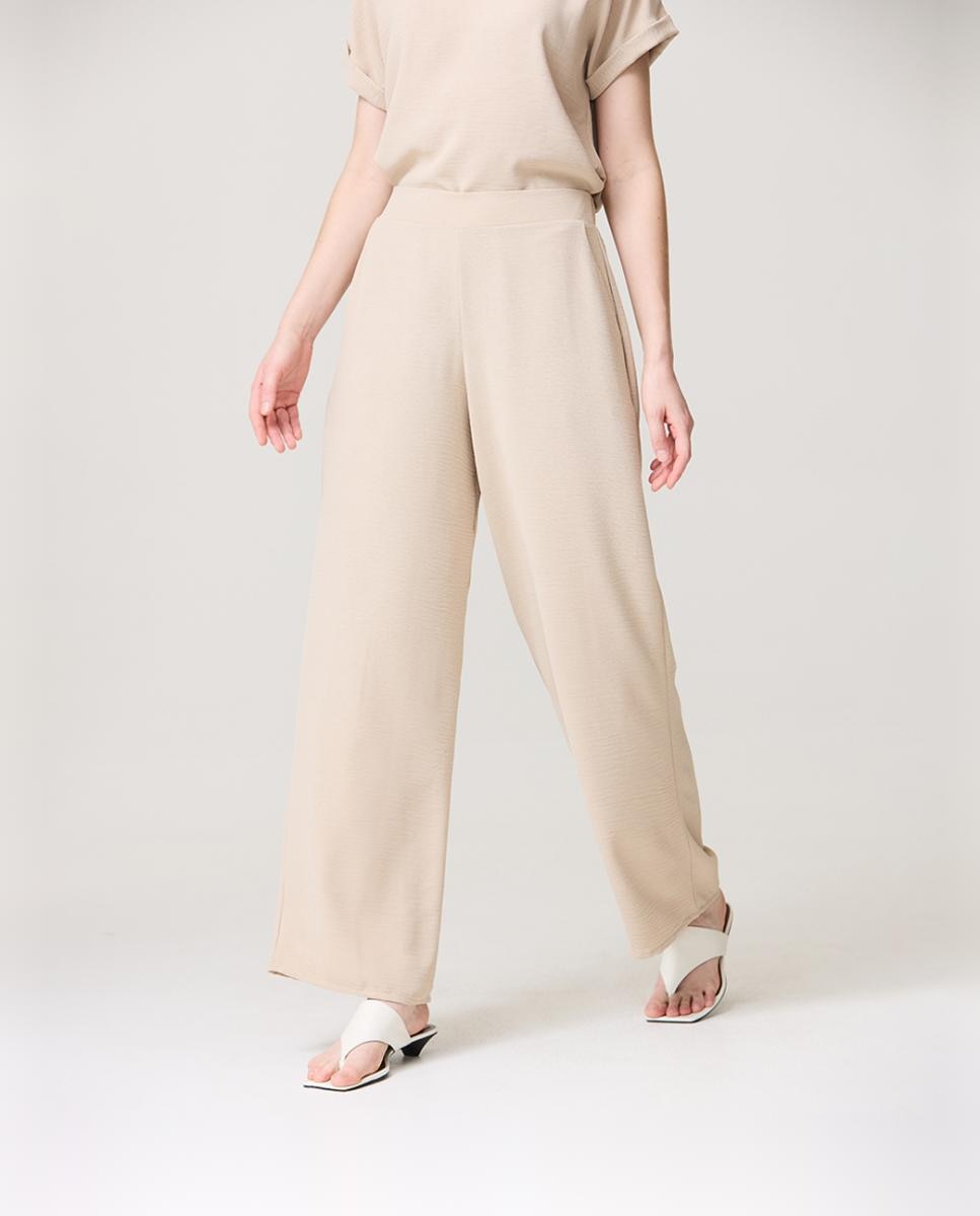 Imagen 0 de Pantalón de mujer ancho con cinturilla elástica