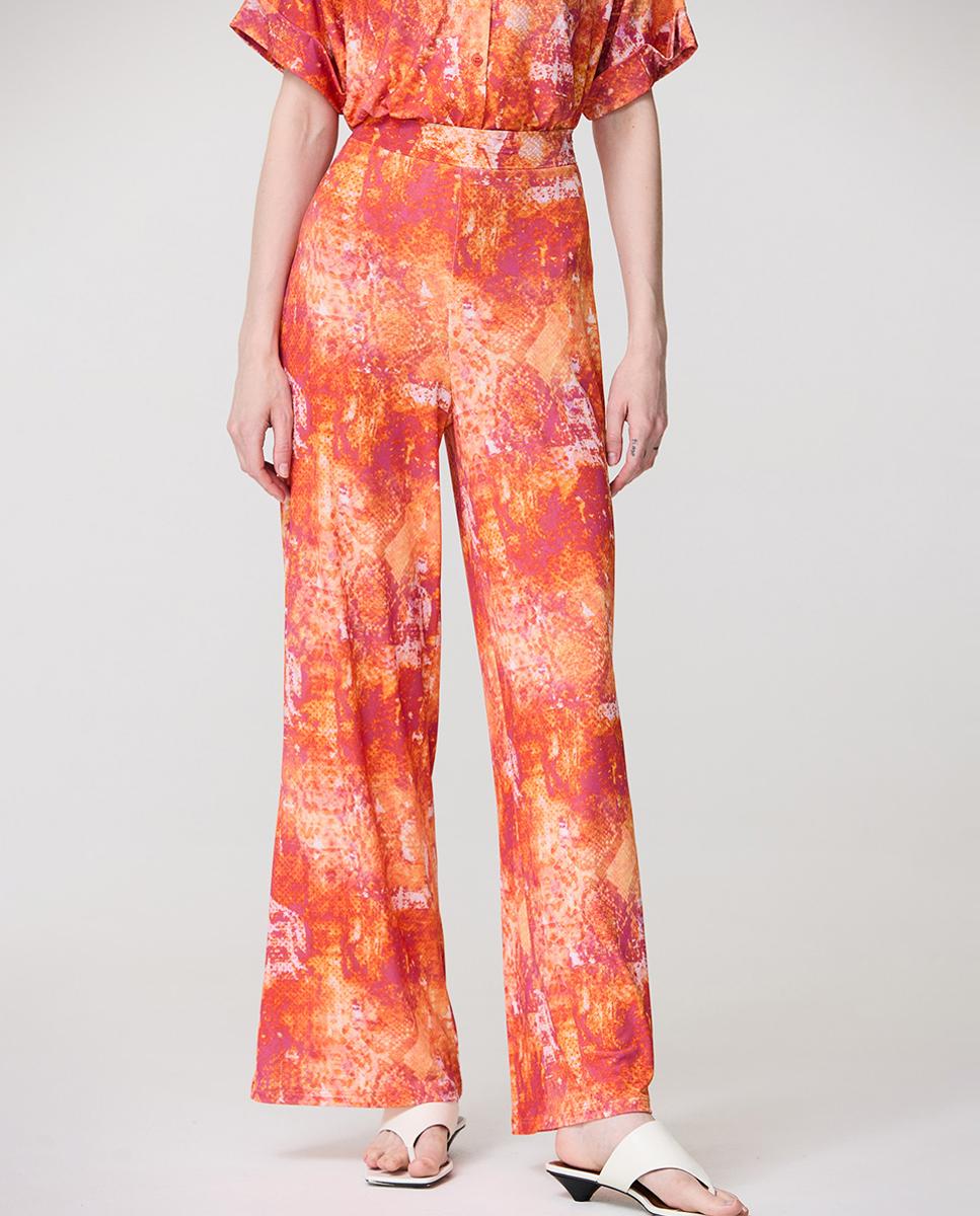 Imagen 0 de Pantalón de mujer ancho animal print