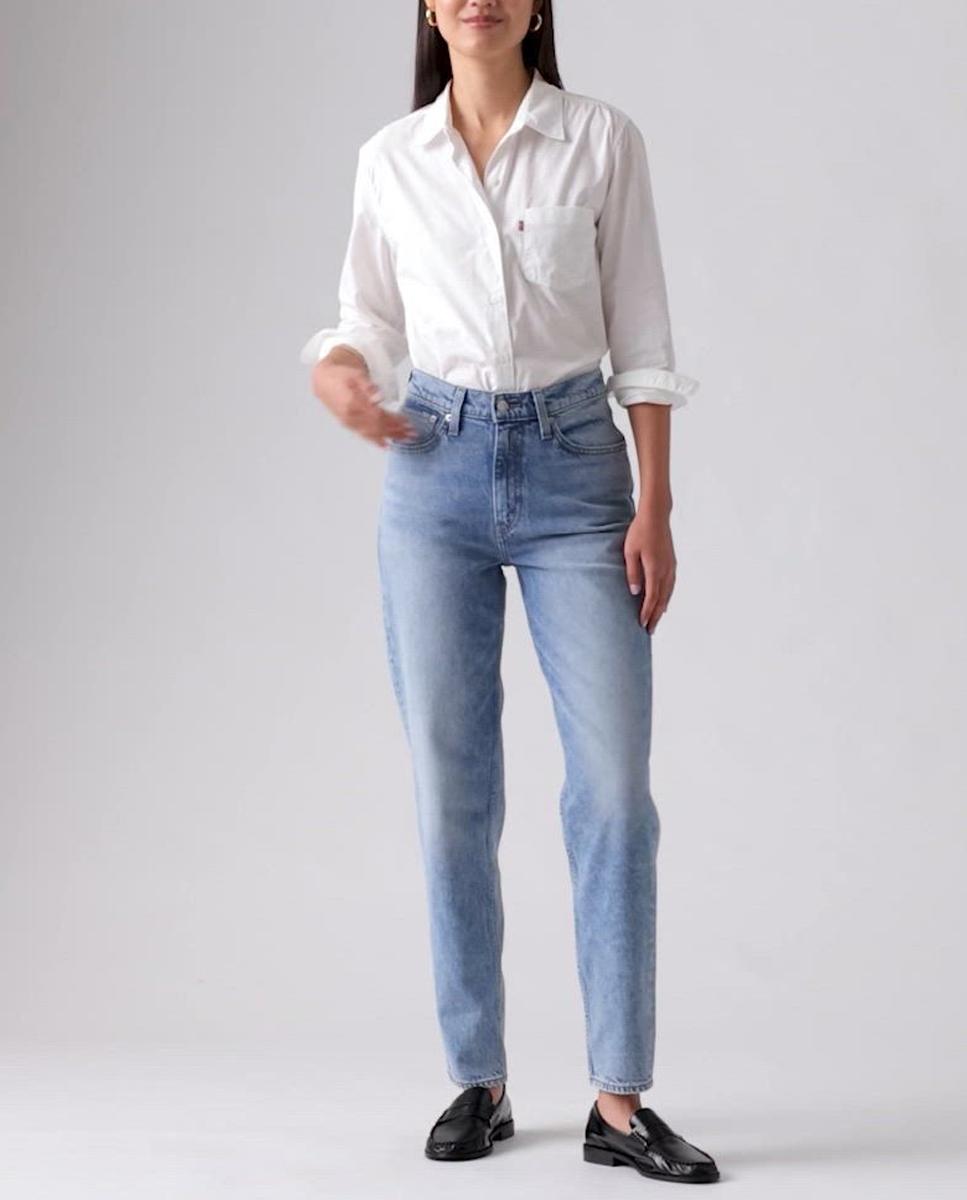 Imagen 0 de Vaquero boyfriend 80s Mom Jean™ de mujer tiro alto