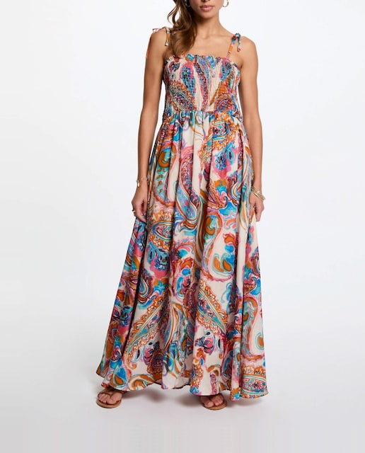 Imagen 0 de Vestido largo recto estampado