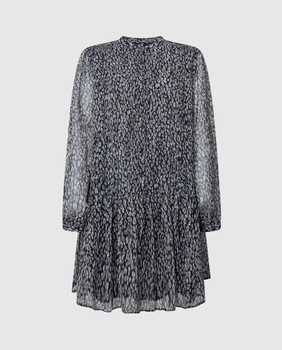 Imagen 0 de Vestido corto animal print