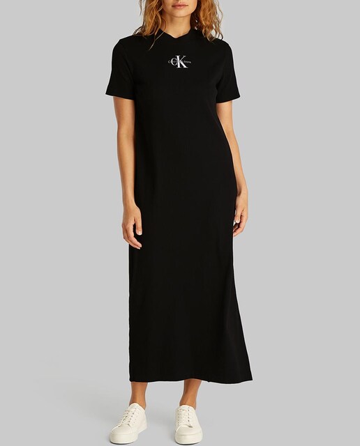 Imagen 0 de Vestido Mujer largo tipo camiseta