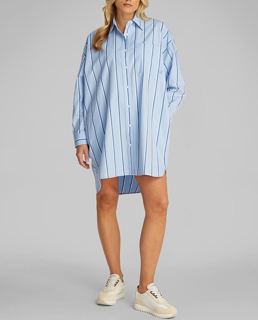 Imagen 0 de Vestido Mujer tipo camisa a rayas
