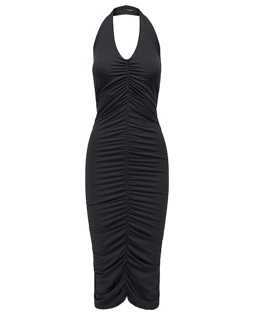 Imagen 0 de Vestido ajustado con cuello de pico