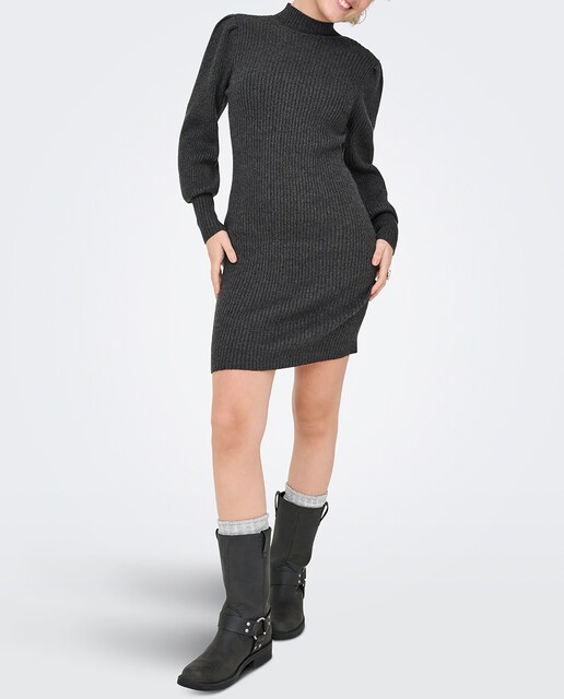 Imagen 0 de Vestido de mujer midi de punto y manga larga