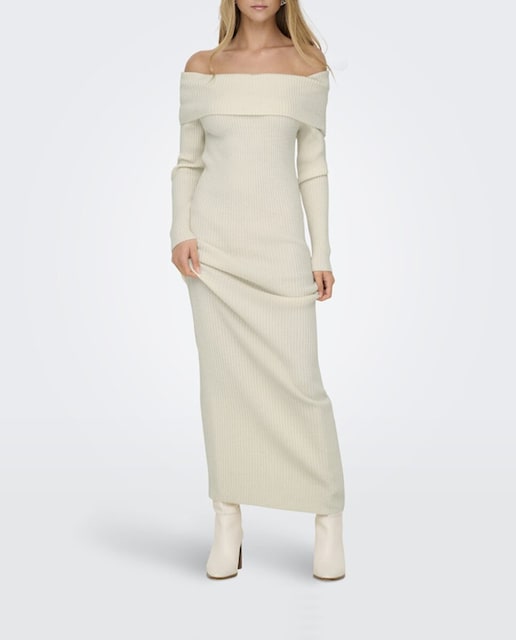 Imagen 0 de Vestido de punto largo de palabra de honor