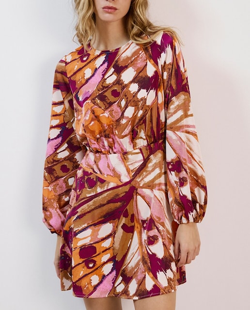 Imagen 0 de Vestido corto estampado