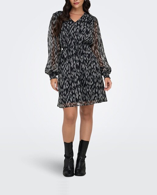 Imagen 0 de Vestido midi estampado lurex
