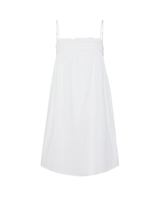 Imagen 0 de Vestido de algodón y tirantes de mujer.