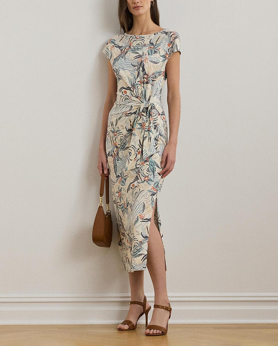 Imagen 0 de Vestido midi de punto jersey elástico
