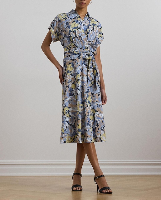 Imagen 0 de Vestido camisero midi con cinturón