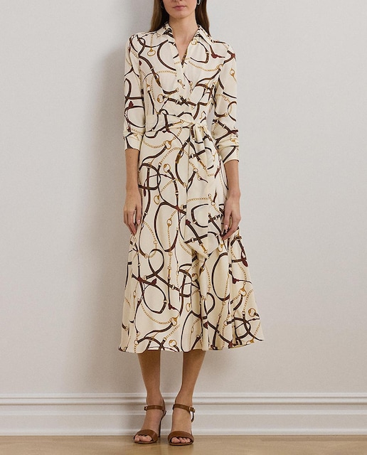 Imagen 0 de Vestido midi con estampado