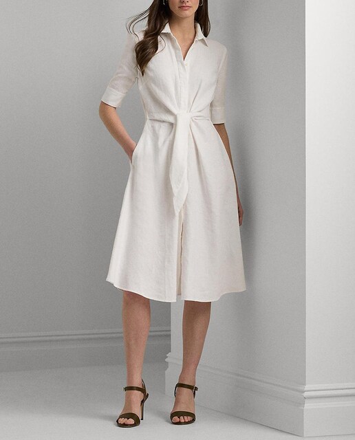 Imagen 0 de Vestido camisero de lino