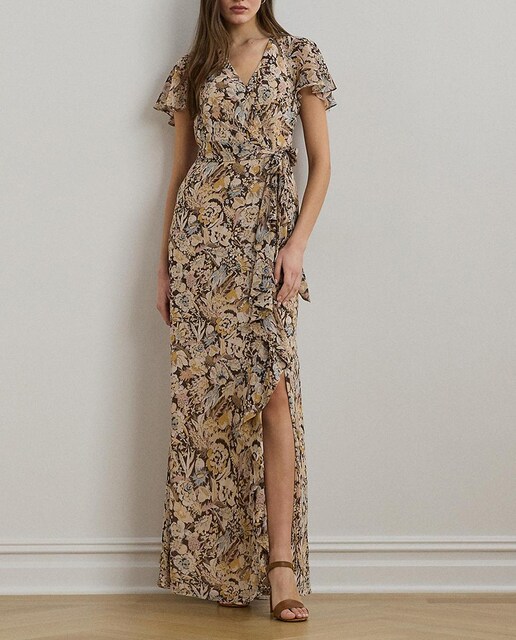 Imagen 0 de Vestido largo de manga corta