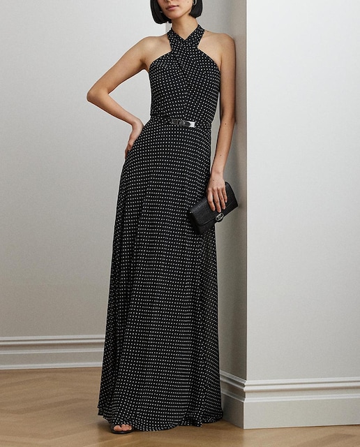 Imagen 0 de Vestido largo con cuello halter