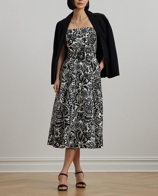 Imagen 0 de Vestido midi con cinturón