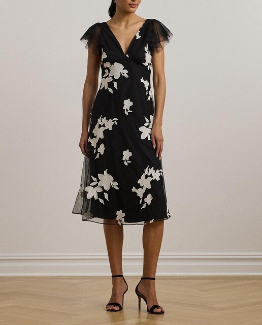 Imagen 0 de Vestido midi con estampado de flores