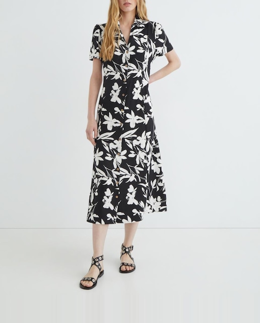 Imagen 0 de Vestido manga corta estampado