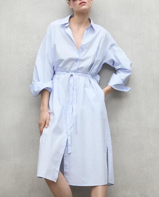 Imagen 0 de Vestido camisero de mujer relaxed fit