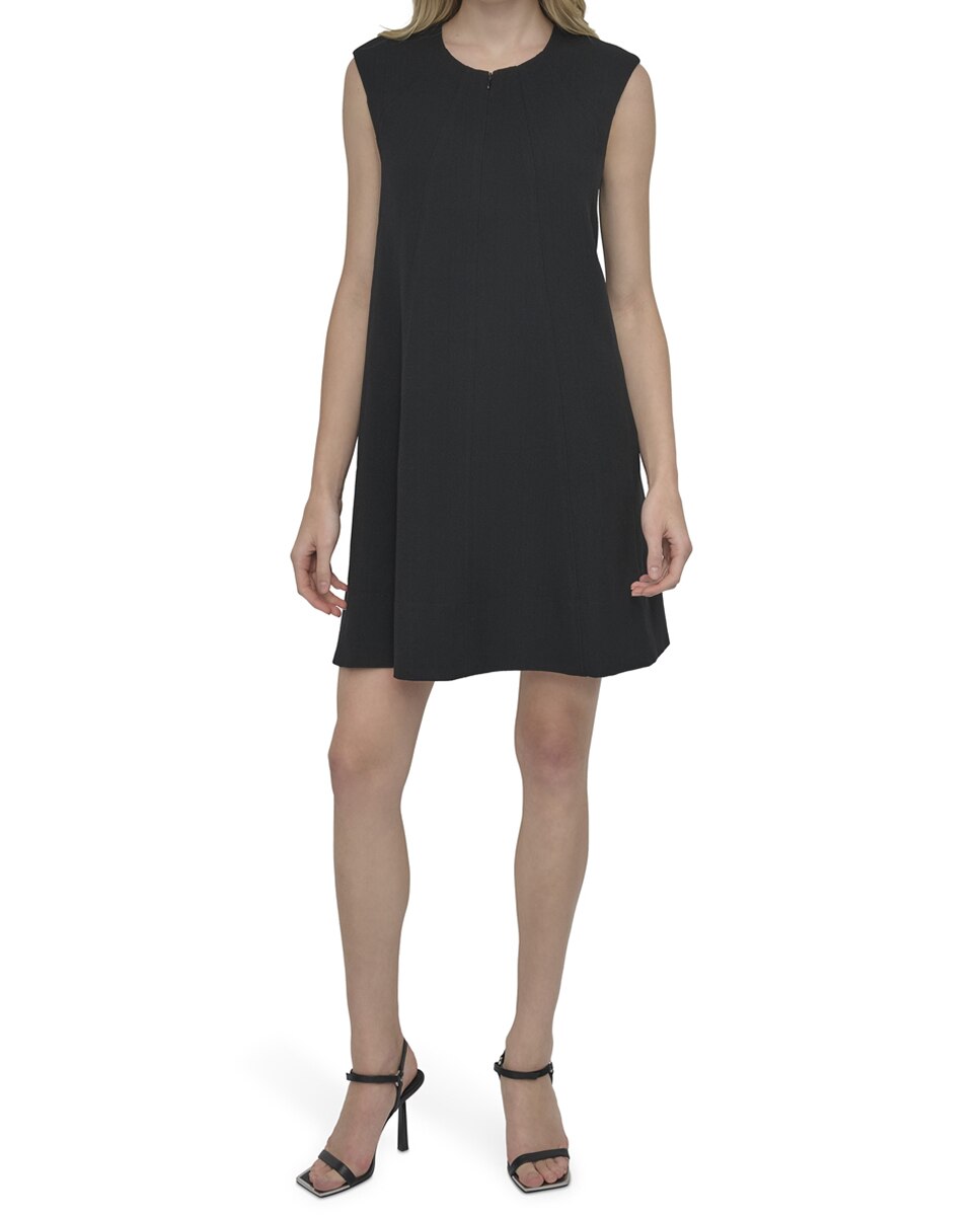 Imagen 0 de Vestido elástico con cremallera de manga corta