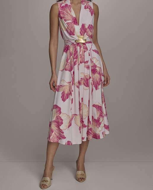 Imagen 0 de Vestido de estampado floral sin mangas