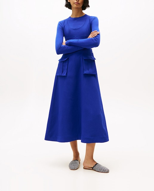 Imagen 0 de TH SS25 RUNWAY Vestido de mujer largo de tirantes