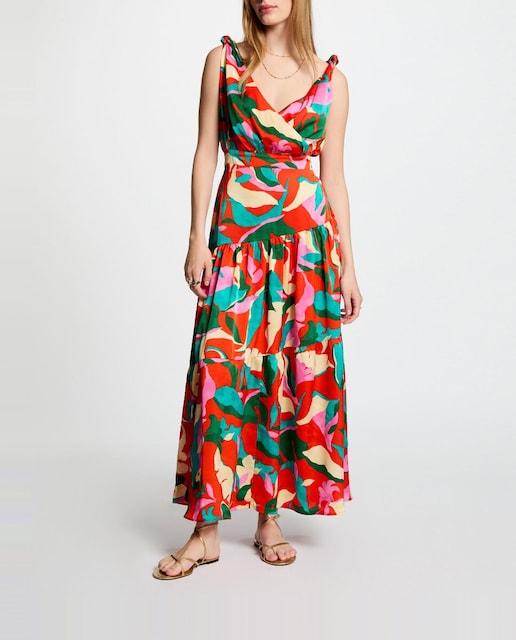 Imagen 0 de Vestido largo recto estampado