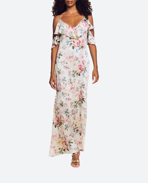 Imagen 0 de Vestido largo recto estampado