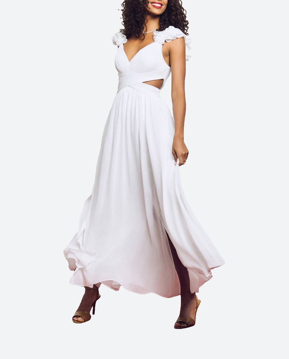 Imagen 0 de Vestido largo recto holgado