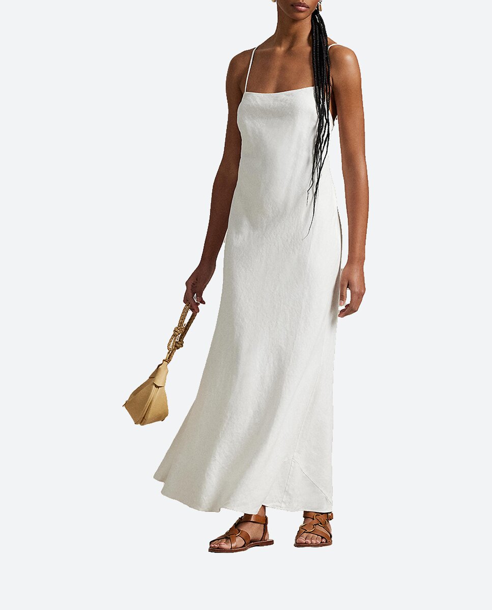 Imagen 0 de Vestido midi de lino
