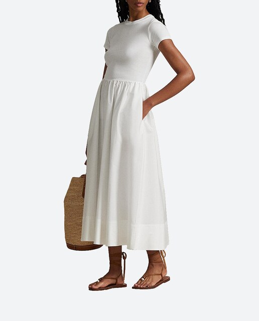 Imagen 0 de Vestido de algodón de manga corta