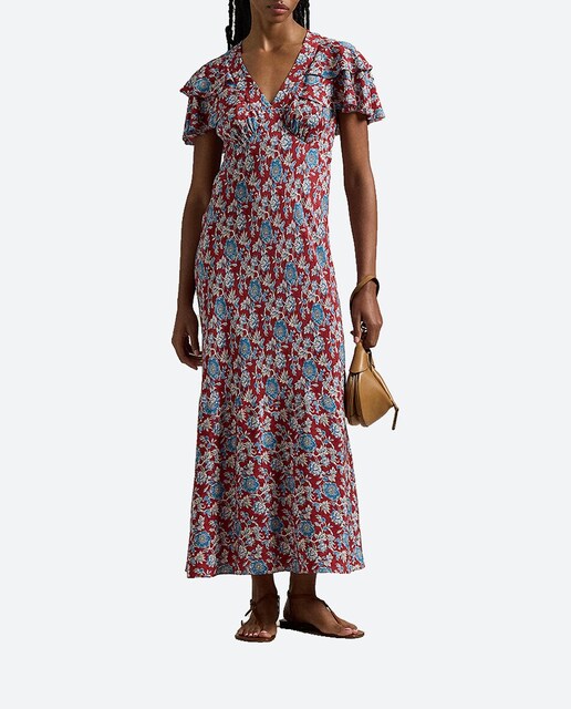 Imagen 0 de Vestido de seda de manga corta