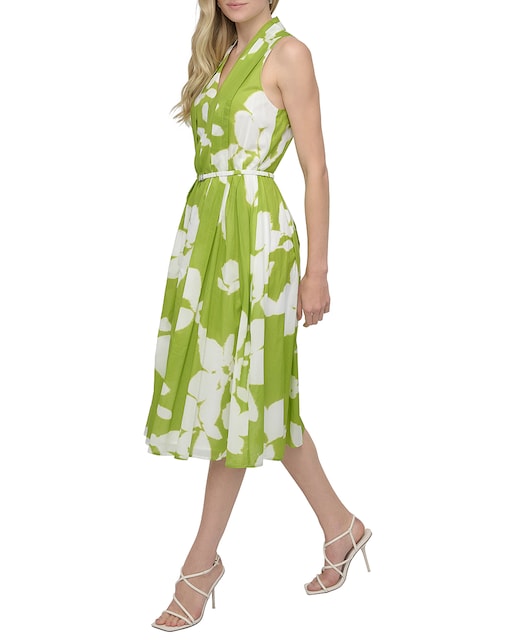 Imagen 0 de Vestido midi de cuello halter