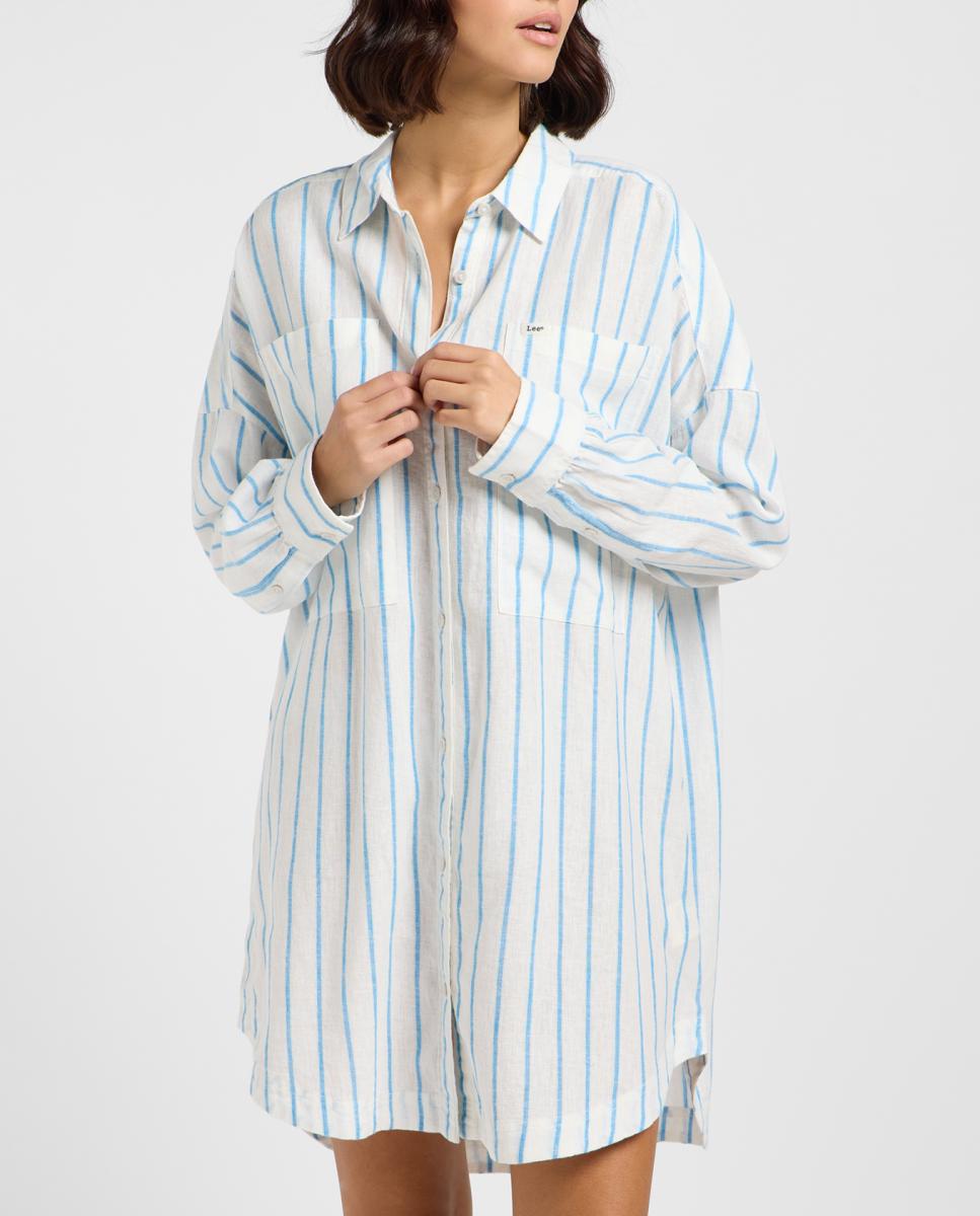 Imagen 0 de Vestido de mujer camisero de corte relajado