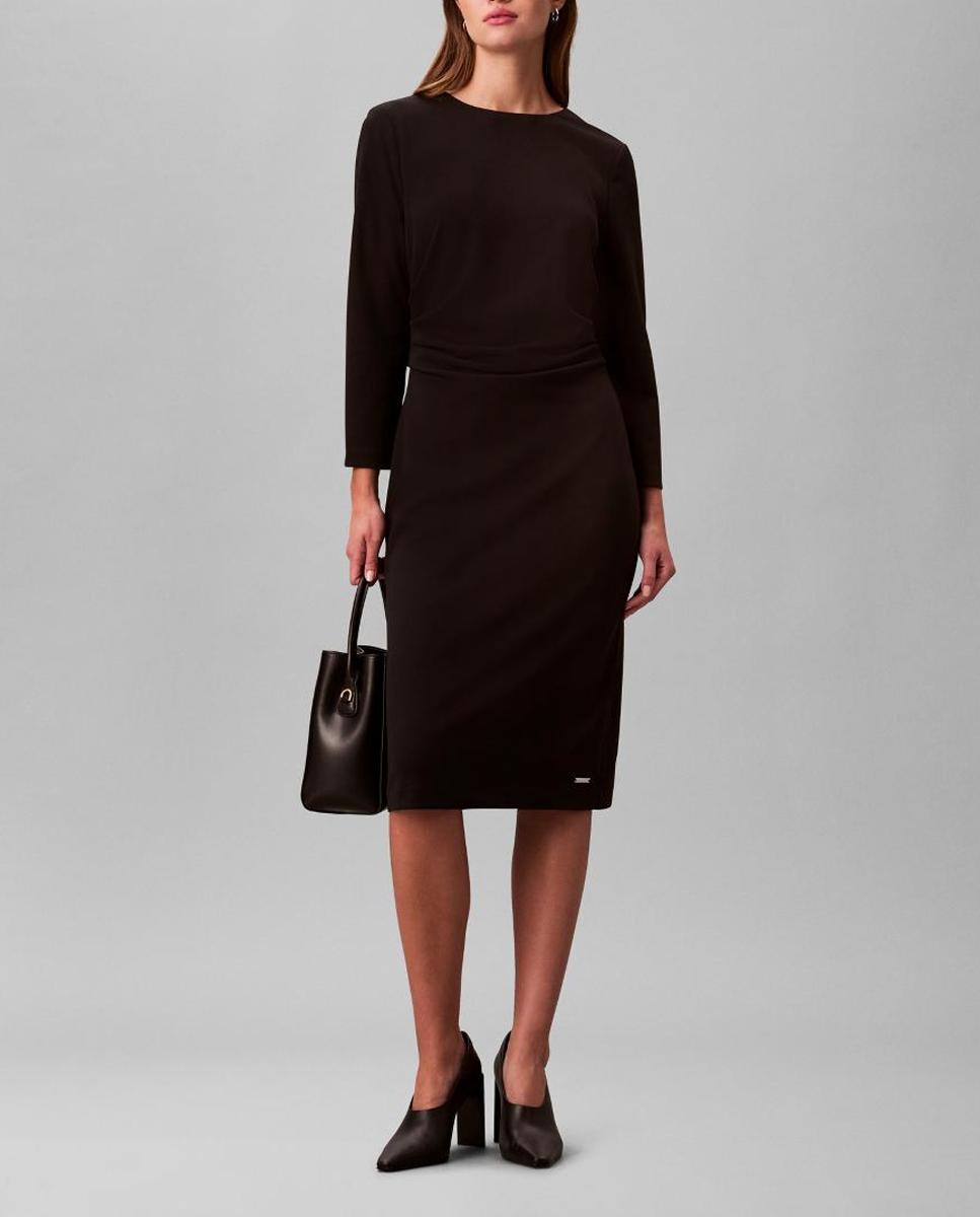 Imagen 0 de Vestido crepé entallado
