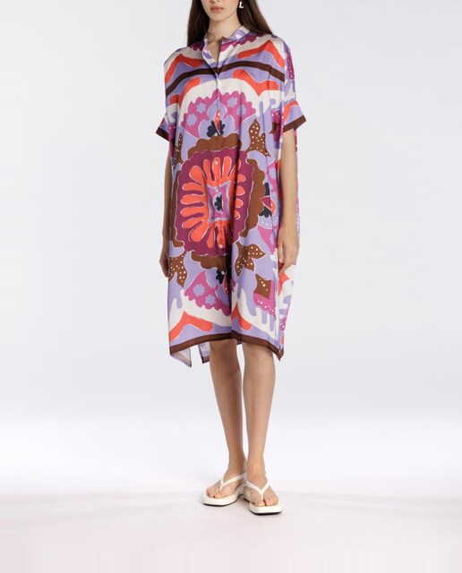 Imagen 0 de Caftán de mujer con estampado geométrico-floral