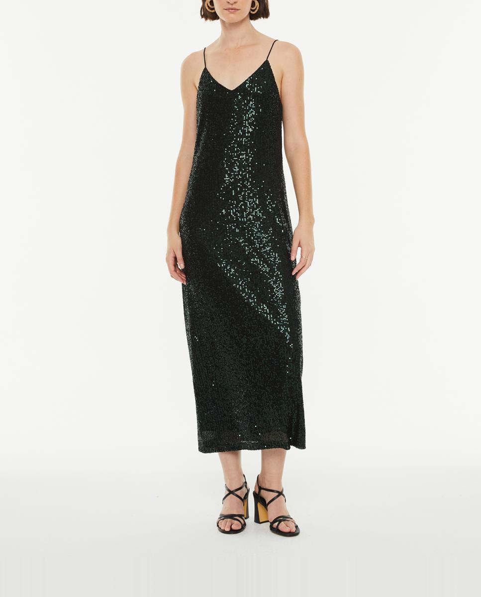 Imagen 0 de Vestido de mujer midi lentejuelas ajustado
