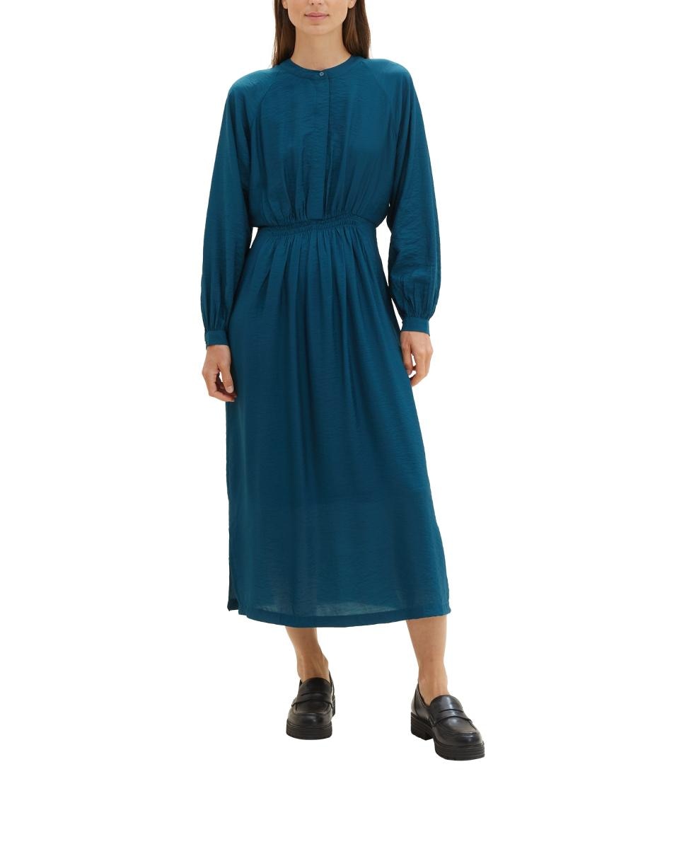 Imagen 0 de Vestido largo estampado de manga larga