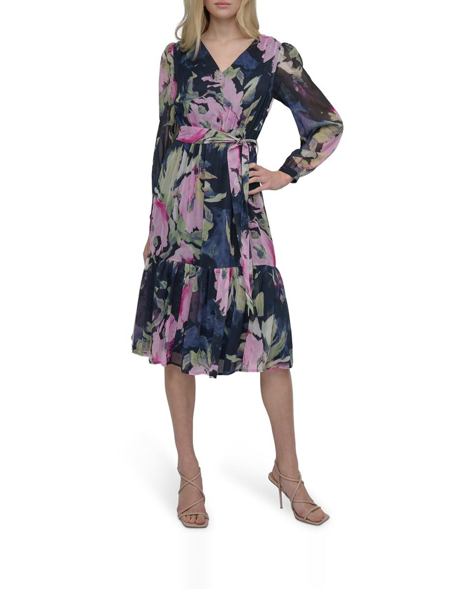 Imagen 0 de Vestido midi volante